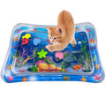Luxify Cat Water Mat Water Sensory Play Mat for Cats Thickened Water Cat Mat Pet Interactive Toys for Cats Dogs Indoor (Square)