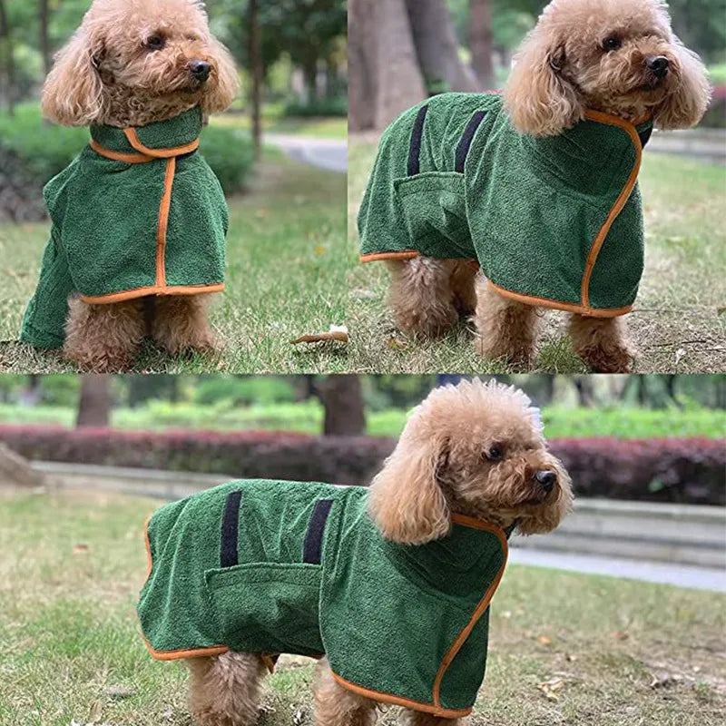 Dog  Bathrobe Fast Drying Towel