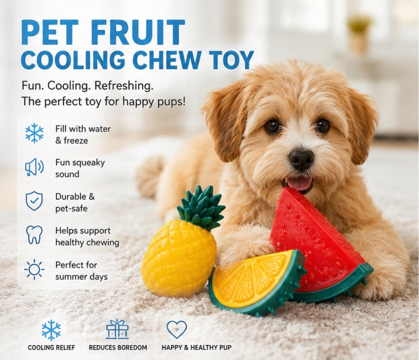 Pet Fruit Cooling Chew Toy