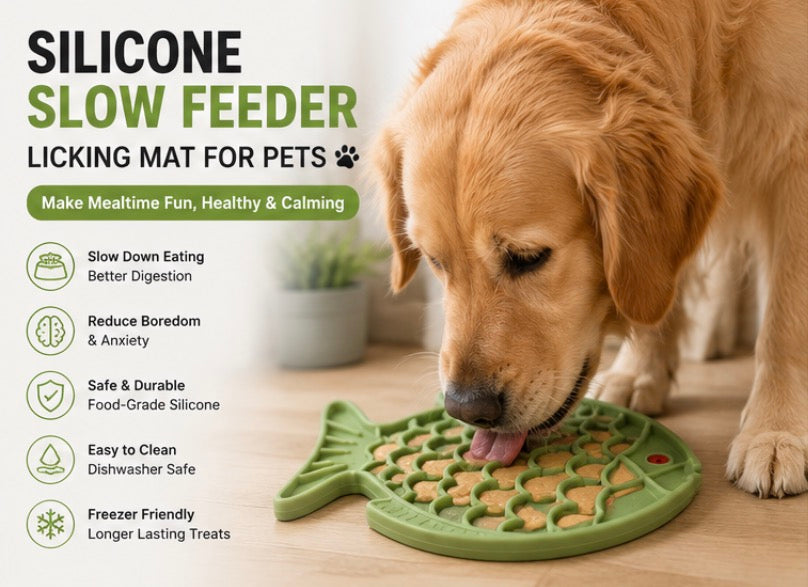 Slow Feeder Licking Mat for Pets
