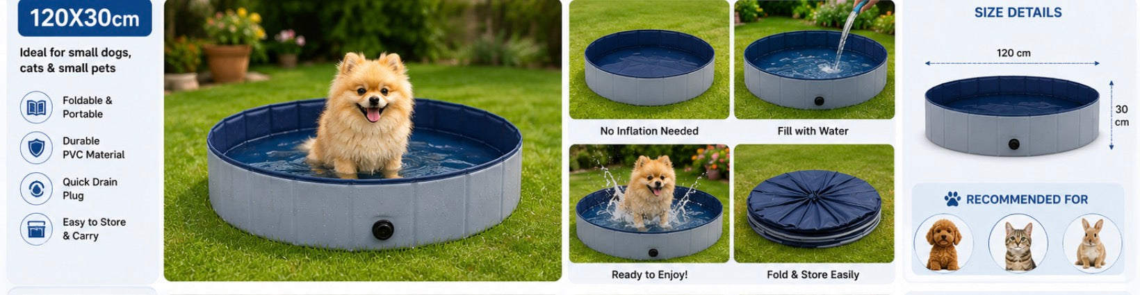 Compact Pet Pool