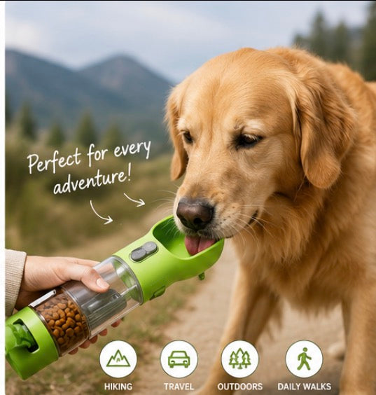 3-in-1 Portable Dog Travel Bottle