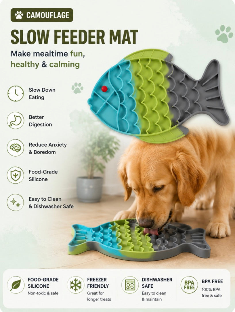 Slow Feeder Licking Mat for Pets